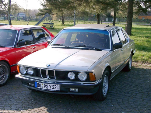 BMW E23 beim 7er Stammtisch in Ratingen am 07.04.2002